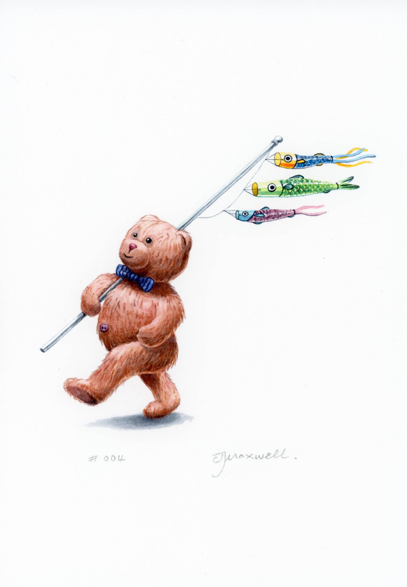 A5 Original Spot Illustration - #4 Teddy Parade