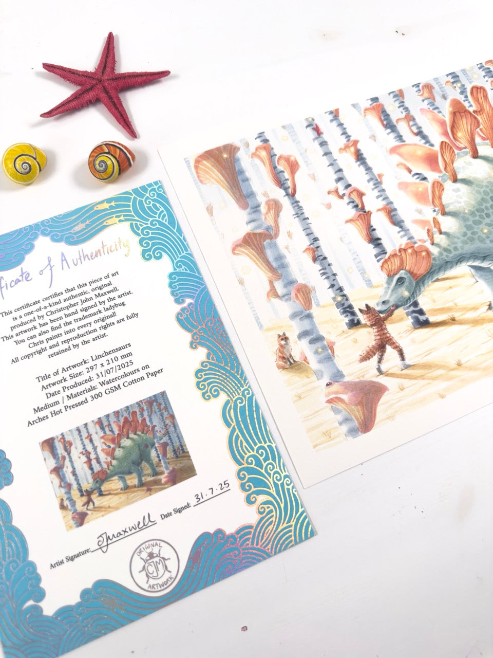 A4 Original Artwork 🍄  Lichensaurs