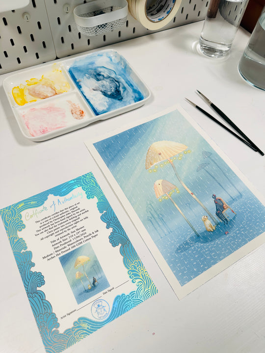 Sun Shower ☀️ A4 Original Watercolour