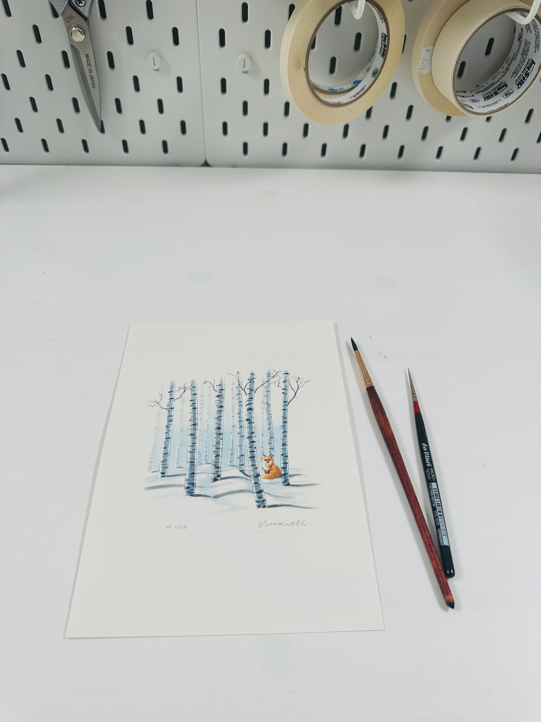 A5 Original Spot Illustration - #6 Woodland Fox