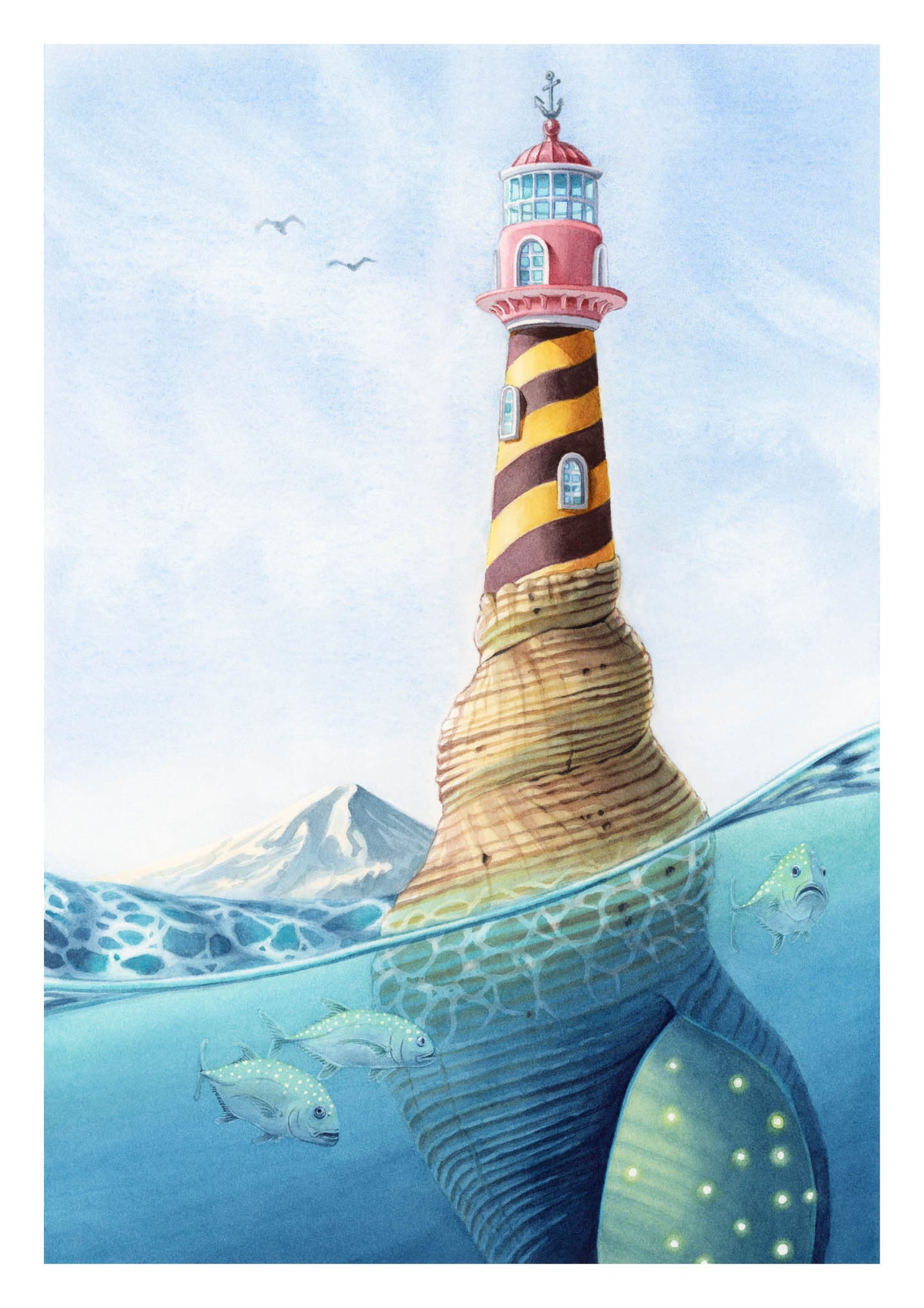 Lighthouse Shell Print