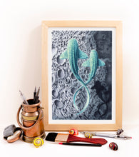 Load image into Gallery viewer, A4 Original Artwork - Moon Gliders
