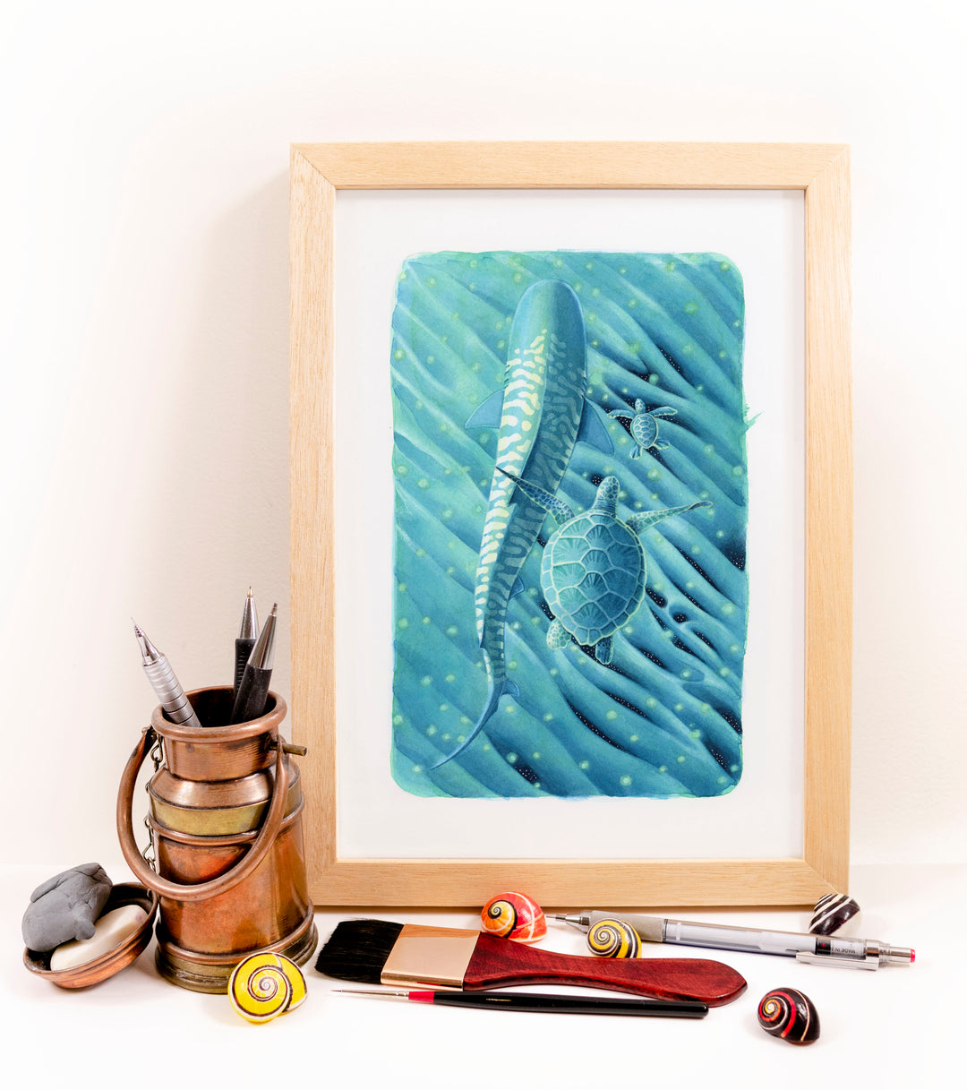 TigerShark & Turtle Print