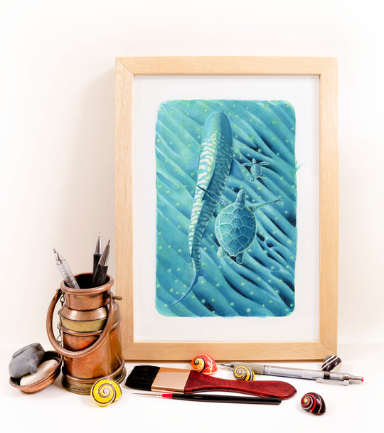 TigerShark & Turtle Print