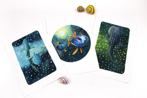 'Cosmic Gliders' MINI Print Set