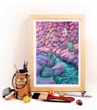 Load image into Gallery viewer, A4 Original Artwork - Narwhal Quest
