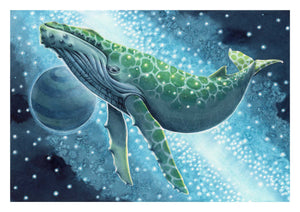 A4 Original Artwork - Celestial Whale