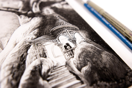A5 Original Artwork 'Lovers Spot'