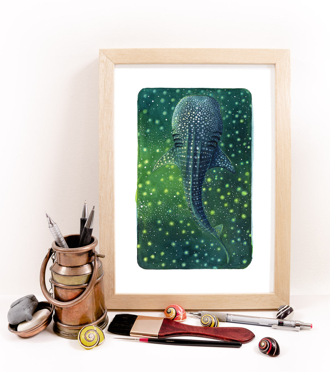 A5 Original Artwork - Whale Shark